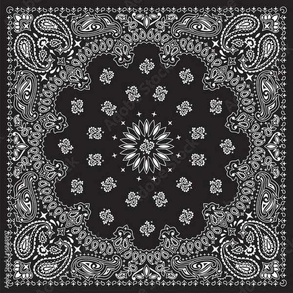 Obraz BANDANA-CZARNA