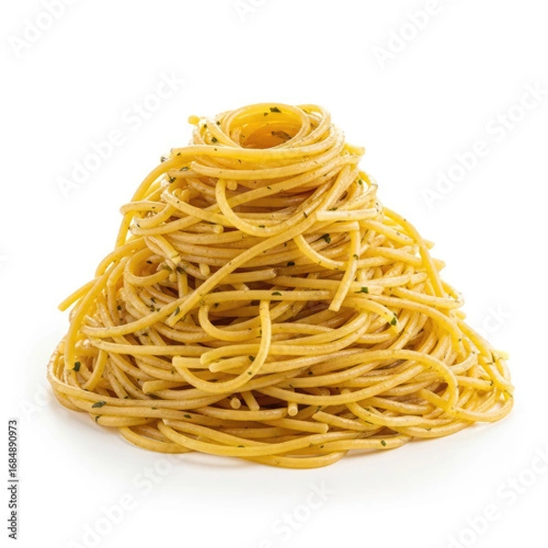 Obraz pasta on white background