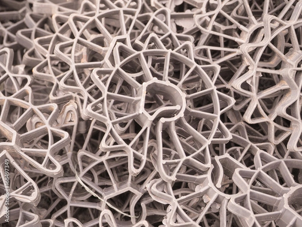 Obraz Construction plastic fittings. Abstract patterns.