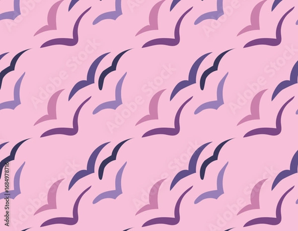 Obraz Abstract Flying Birds Seamless Pattern