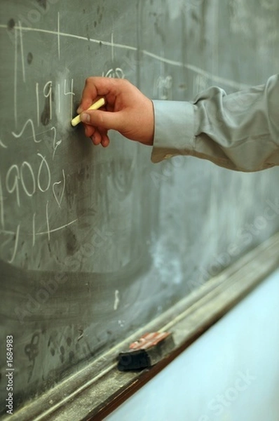 Obraz writing on blackboard