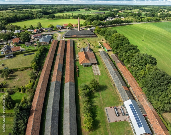 Obraz brick factory from above