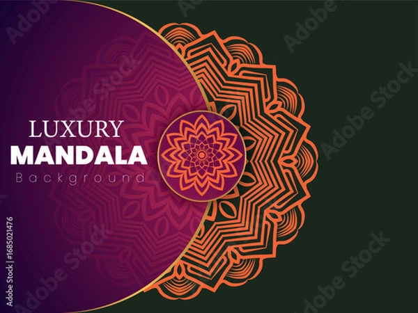 Fototapeta Luxury Mandala Background Design