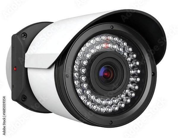 Obraz Security camera on a white background