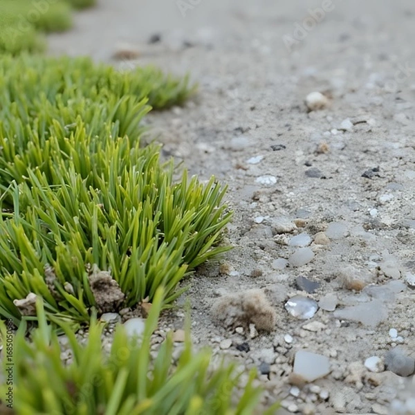 Obraz dew drops on marsh grass