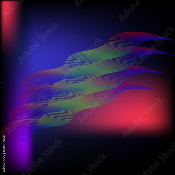 Obraz abstract background with rainbow