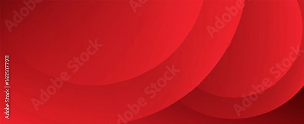 Fototapeta Red Gradient Abstract Background with Curved Shapes. Modern creative trendy design