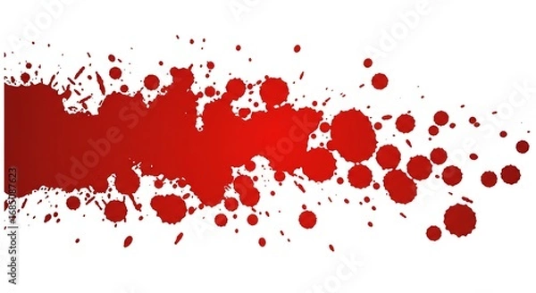 Fototapeta Red paint splatters background