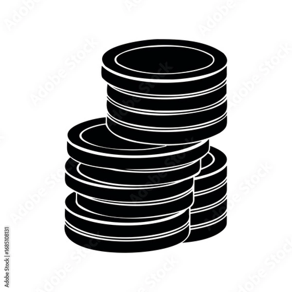 Fototapeta Flat style coin