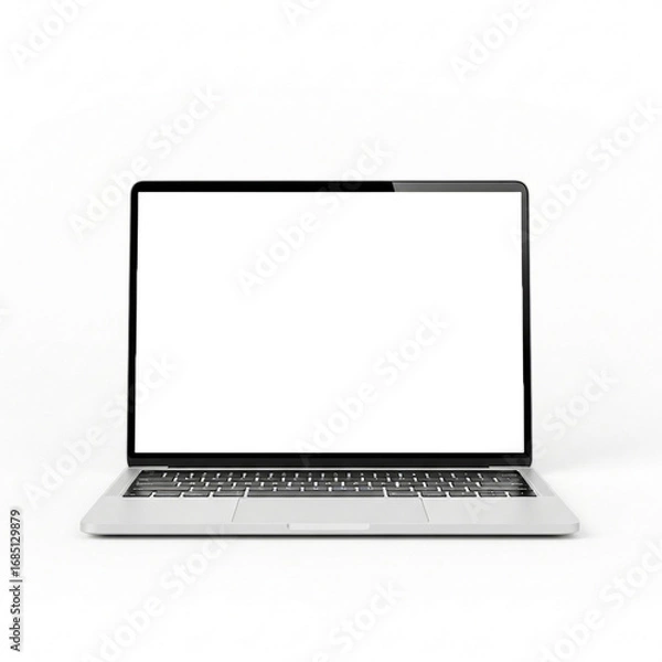 Fototapeta Laptop with Screen Transparent Background
