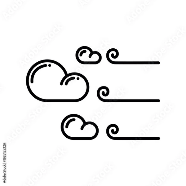 Obraz windy icon vector design template elegant style