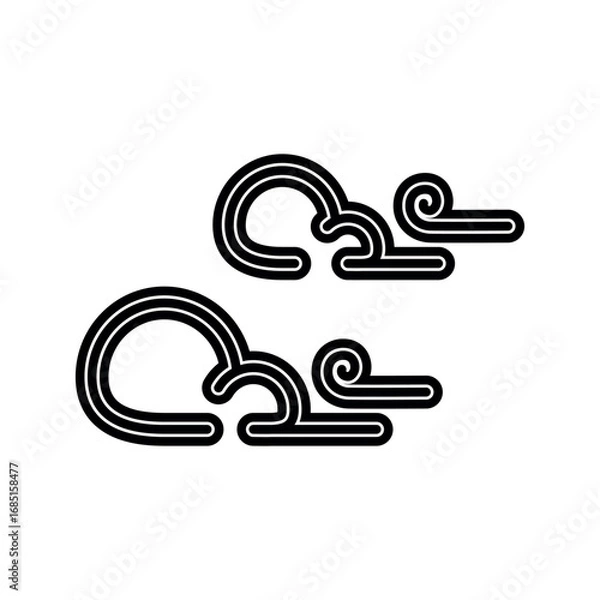 Obraz windy icon vector design template elegant style