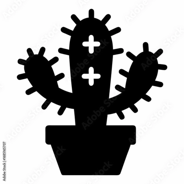 Obraz Desert Cactus Silhouette