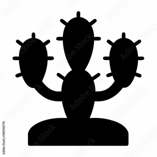 Obraz Desert Cactus Silhouette