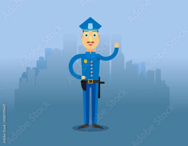 Fototapeta Flat vector character for design 