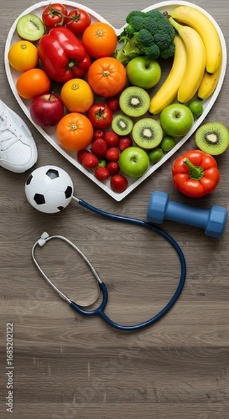 Fototapeta 健康への贈り物：心と体の調和