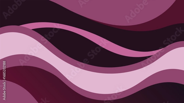 Fototapeta Abstract flowing waves in shades of purple and pink background pattern