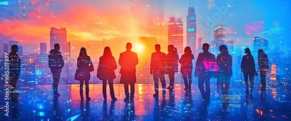 Obraz ビジネスマンのシルエット
