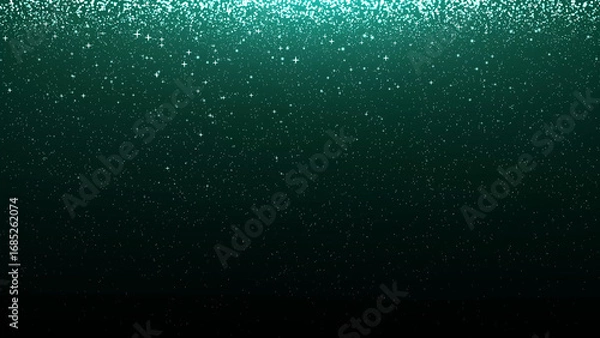 Obraz Teal shiny glitter sparkle texture background 4k 