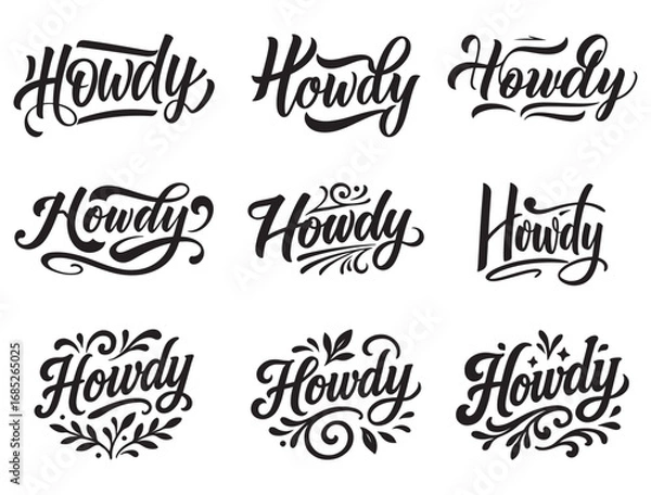 Obraz HOWDY TYPOGRAPHY