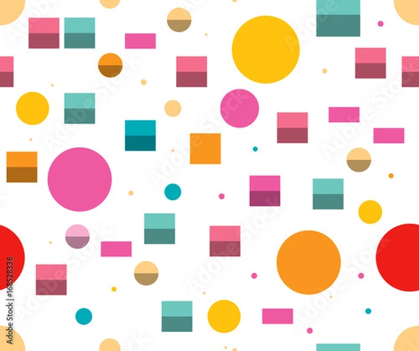 Fototapeta Minimalistic geometric repeat color pattern. Background vector.