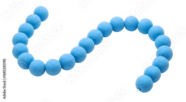 Obraz blue plastic beads