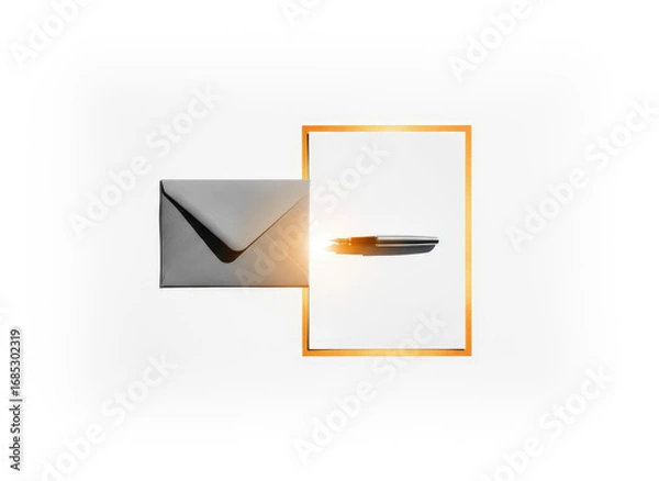 Fototapeta paper, origami, vector, symbol, design, illustration, envelope, icon, mail, concept, object, letter, sign, blank, business, ship, toy, art, arrow, 3d, page, computer, water