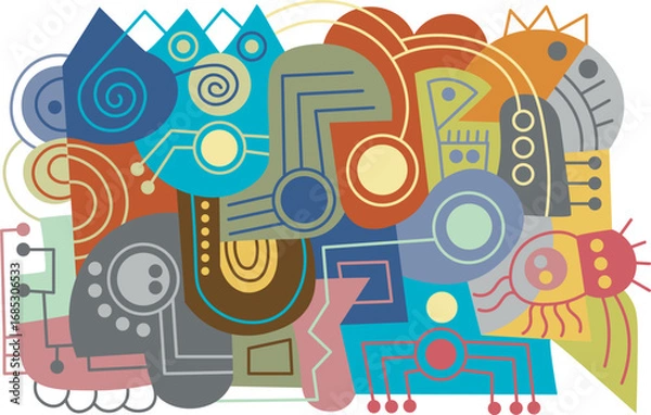 Obraz vector illustration of an abstract background