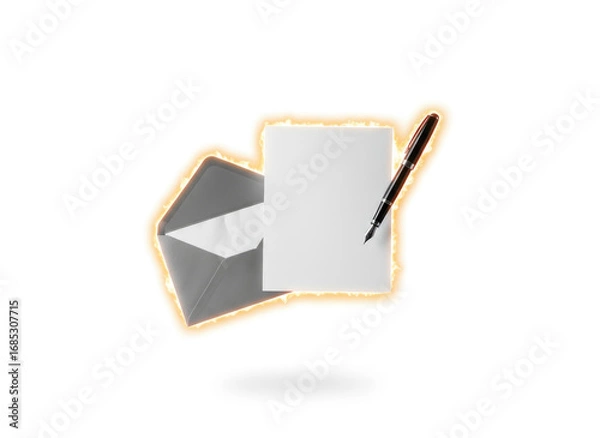 Fototapeta paper, origami, vector, symbol, design, illustration, envelope, icon, mail, concept, object, letter, sign, blank, business, ship, toy, art, arrow, 3d, page, computer, water