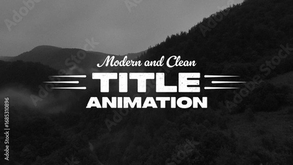 Fototapeta Modern and Clean Title Animation