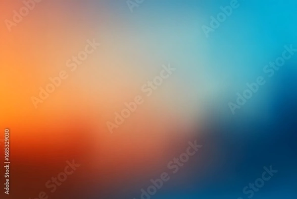 Fototapeta Blue and orange blurred background, gradient, blur, banner, minimalistic, 