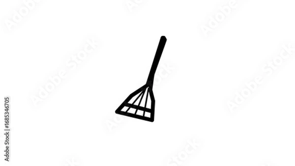 Obraz witch broom illustration vector simple