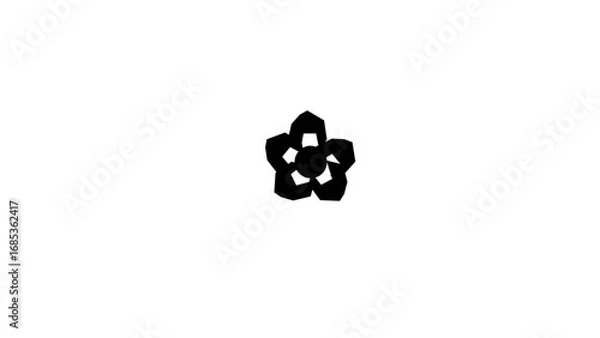 Obraz artificial flower icons set isolated on white background 4k singular