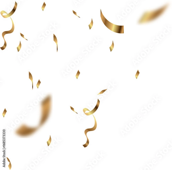 Obraz Falling Gold Confetti