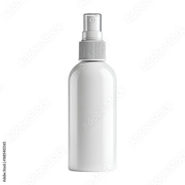 Fototapeta Sleek White Spray Bottle with Atomizer for Various Liquid Applications