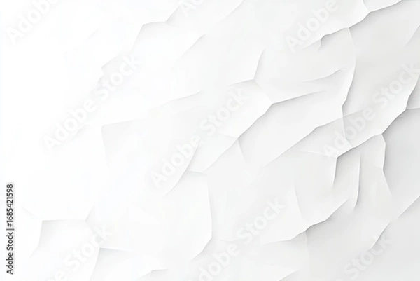 Obraz Abstract white textured surface with creased, angular patterns