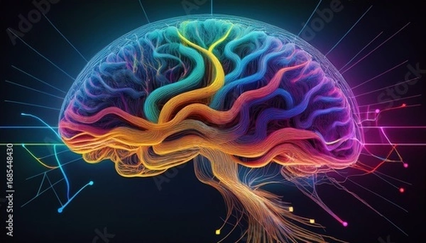Obraz brain activity represented as a spectrogram during eeg