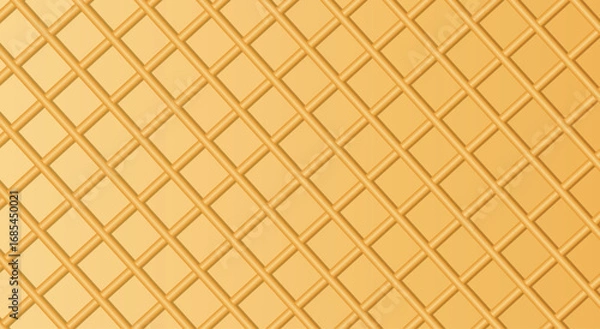 Fototapeta Seamless Waffle Wafer Texture Pattern vector background