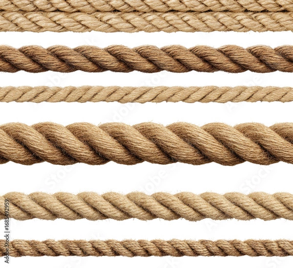 Obraz Beige rope texture in horizontal rows