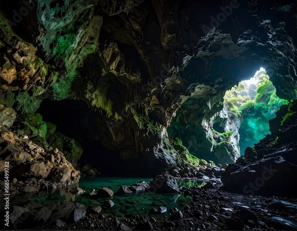 Obraz Cave's luminous interior