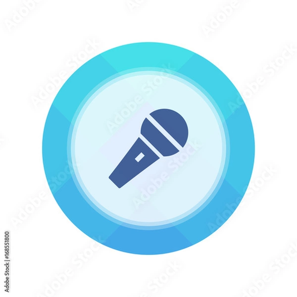 Fototapeta Paper Flat Cirlce Button