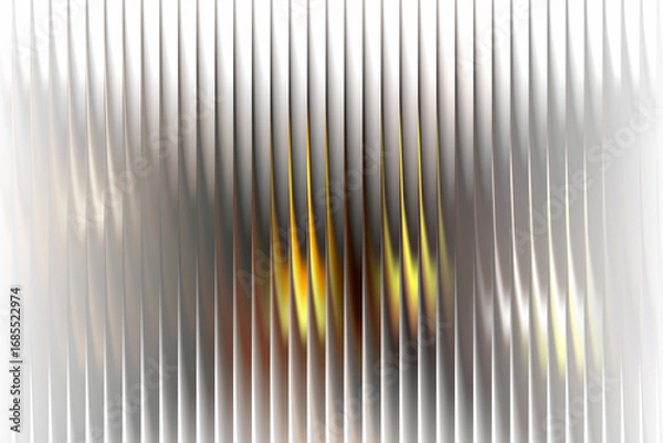 Fototapeta Abstract glowing neon background with orange yellow tones and vertical striped overlay, futuristic digital wallpaper with minimal artistic luminous decor