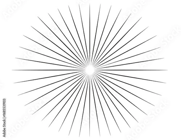 Obraz Circular radiating lines