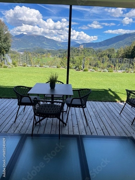 Obraz table and chairs