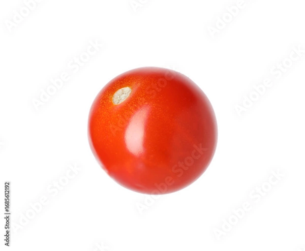 Fototapeta One ripe red tomato isolated on white