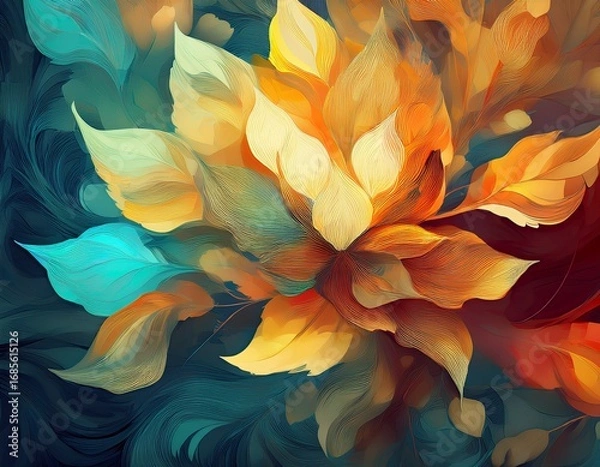 Obraz abstract floral background