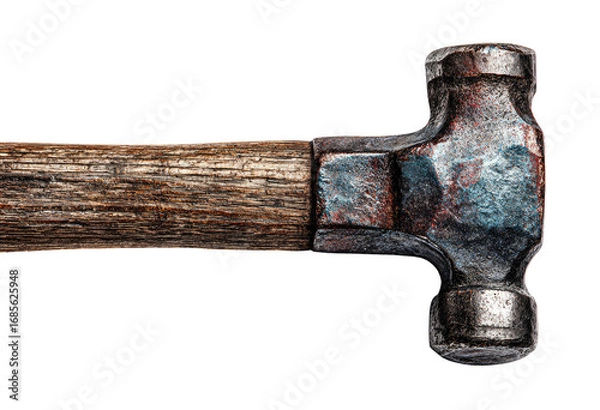 Fototapeta Close-up of a weathered, antique hammer