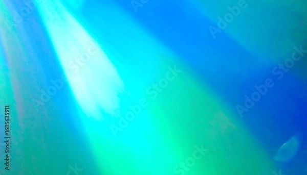 Obraz Abstract light streaks in vibrant blues and greens