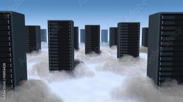 Fototapeta Computing in Clouds