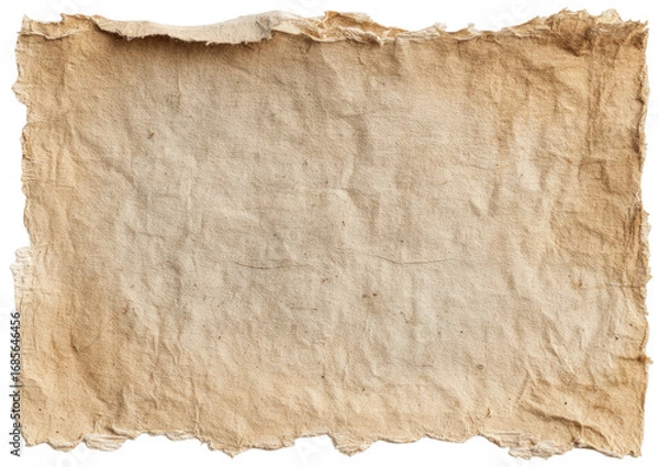 Fototapeta Aged, tattered paper sheet